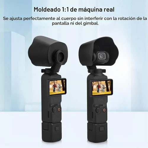 Vista 4 de Parasol para lente de cámara DJI Osmo Pocket 3, PULUZ Parasol cubierta protectora para DJI Osmo Pocket 3 Accesorios