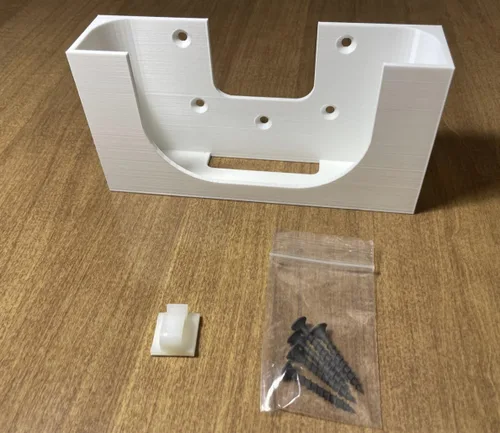Vista 2 de Soporte de pared para estación base de alarma Ring - Impreso 3D (estación base no incluida)