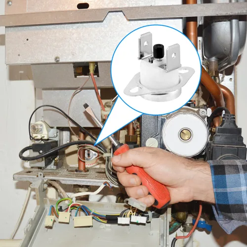 Vista 4 de Interruptor de límite de 2 piezas de repuesto L350, interruptor de límite de horno resistente a la temperatura compatible con Rheem 47-22861-01