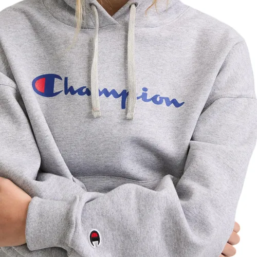 Vista 3 de Champion - Sudadera con capucha para mujer, de felpa, ajuste holgado, peso medio, con texto de logotipo