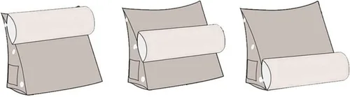 Vista 3 de Almohada de cuña para dormir después de una cirugía, almohada de lectura con soporte ajustable para el cuello para cama, sofá, cojín de espalda