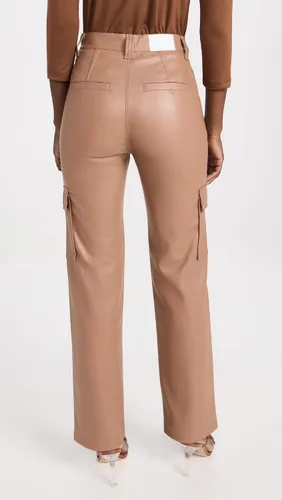 Vista 3 de Pantalones cargo de piel sintética Cassie para mujer