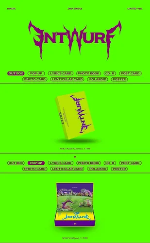 Vista 2 de DREAMUS NMIXX - ENTWURF (versión limitada) CD+póster doblado DUK1477