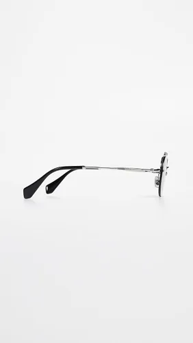 Vista 5 de Miu Miu Gafas de sol redondas de aviador para mujer color plateadogris talla única