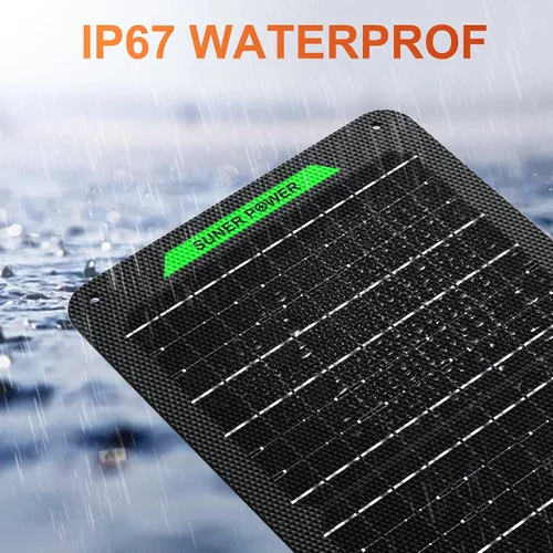 Vista 8 de SUNER POWER Cargador de batería solar impermeable de 12 W 12 V y mantenedor PRO, controlador de carga MPPT UltraSmart integrado, kits de carga