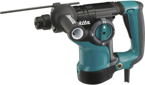 Vista 2 de Makita HR2811F F 1 – 1/8-pulgadas Rotary martillo SDS-Plus con luz L.E.D. Luz LED integrada Embrague limitador de par Agarre ergonómico