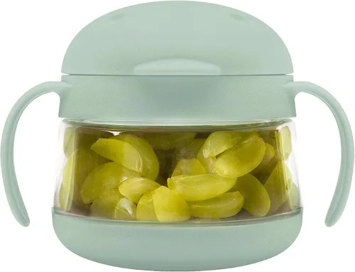 Vista 16 de Ubbi Tweat Contenedor de snacks sin derrame para niños, libre de BPA, tazón de viaje para niños pequeños, rosa rubor Tritan - Tazas a prueba
