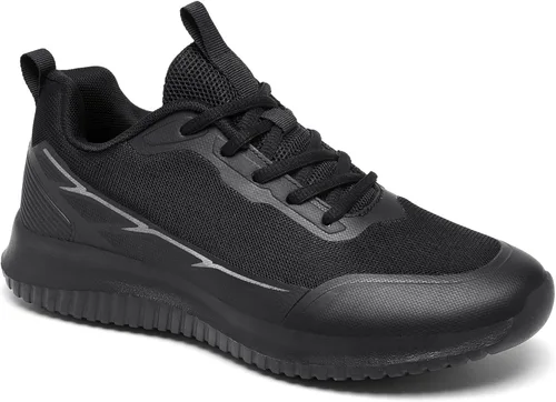 Vista 7 de ENLEN&BENNA TRM - Zapatos antideslizantes para hombre, cómodos, antideslizantes, para trabajo de pie durante mucho tiempo, para restaurante, cocina