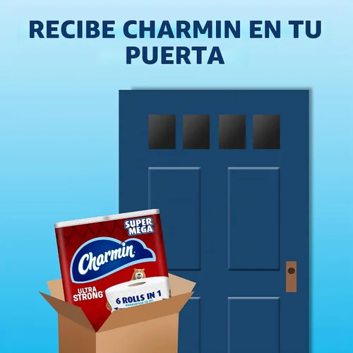 Vista 4 de Charmin Papel higiénico ultra fuerte, 6 rollos súper mega = 36 rollos regulares