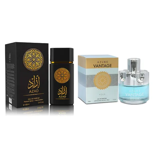 Vista 27 de Set de Perfume para Hombre AZAR, 2 x 100ml Eau de Parfum Fragancia Especiada y Amadeirada con Tabaco, Café y Vainilla Aroma Audaz y Sofisticado