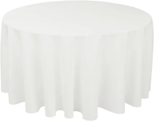 Vista 33 de Gee Di Moda Mantel redondo verde manzana de 70 pulgadas para mesas redondas de 24 a 48 pulgadas, tela lavable resistente, para mesa de bufé, fiesta