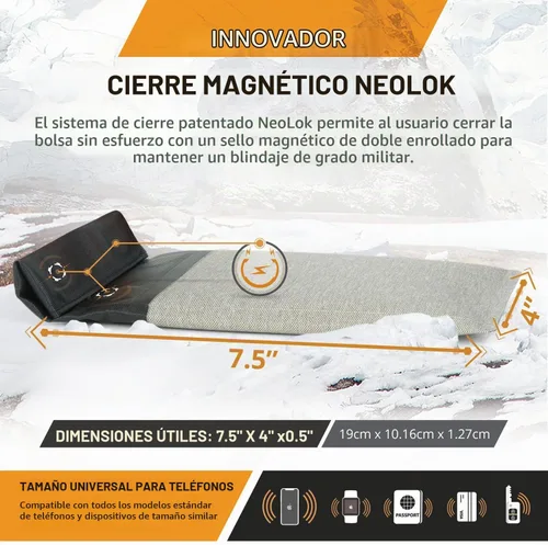 Vista 3 de Mission Darkness Dry Shield Faraday - Funda seca delgada impermeable para teléfonos celulares + forro de blindaje RF, bloqueo de señal, antirastreo