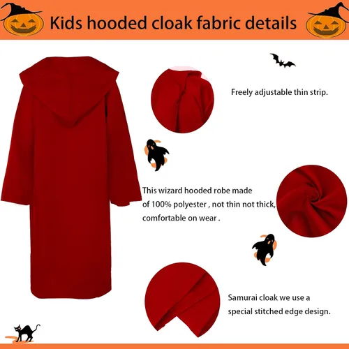 Vista 3 de Men Tunic Hooded Robe Cloak Knight Fancy Cool Cosplay Costume Halloween Costume Tunic Hoodies Robe Cosplay Capes