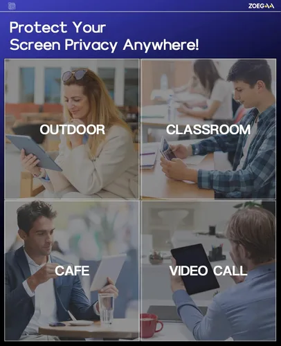Vista 5 de ZZOEGAA - Protector de pantalla de privacidad para iPad de 9ª generación, protector de pantalla de privacidad magnético para iPad de 9ª 8ª y 7ª