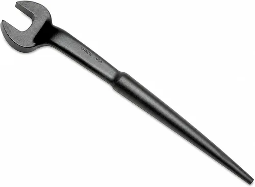 Vista 8 de URREA Llave Spud - Llave de alineación estructural de extremo abierto de 1 pulgada con mango de desplazamiento y revestimiento de óxido negro - C906B