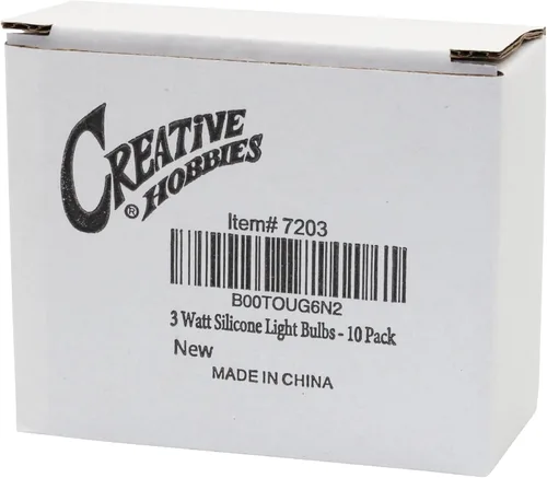 Vista 3 de Creative Hobbies® Mini bombillas de vela sumergidas de silicona estilo campestre, 3 W, paquete de 10 bombillas