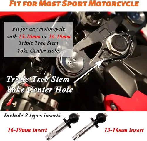 Vista 6 de Soporte de teléfono para motocicletas con cargador Soporte de teléfono móvil Soporte de navegación GPS para BMW S1000RR Suzuki GSX 1300R Hayabusa
