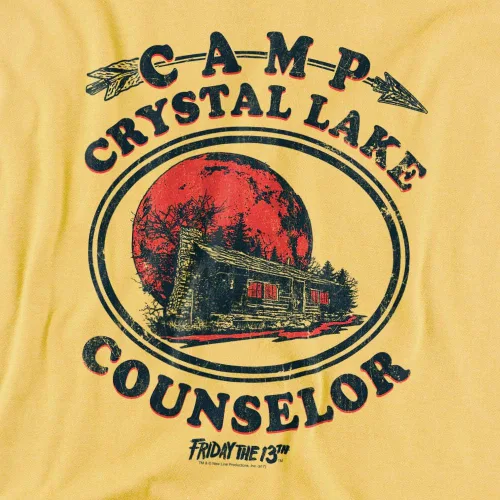 Vista 4 de Popfunk Camiseta y calcomanías clásicas de Friday The 13th Movie Camp Crystal Lake Counselor