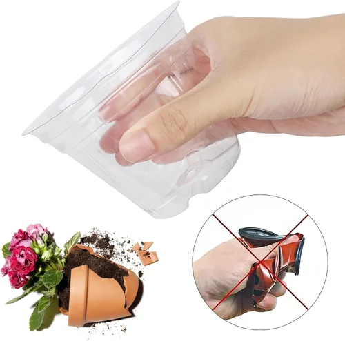 Vista 3 de winemana Bandeja de inicio de semillas de 4 pulgadas para semillas de lechuga de hierbas vegetales, macetas para plantas de interior y tierra