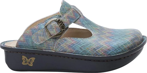 Vista 2 de Alegria - Zuecos clásicos de cuero para mujer, de 11.5 a 12, ancho ancho de EE. UU, Woven Wonder