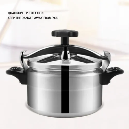Vista 3 de DAUZ Olla a presión 3L, acero inoxidable, plata, tapa de bloqueo, perilla mecánica