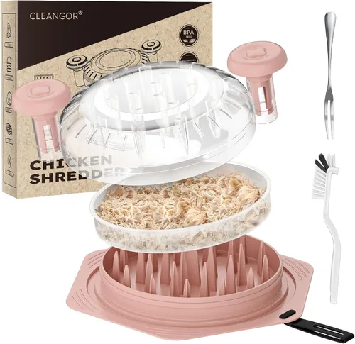 Vista 12 de Cleangor Herramienta de trituración de pollo Twist Grande, trituradora de carne libre de BPA con mango ergonómico, herramienta de trituración