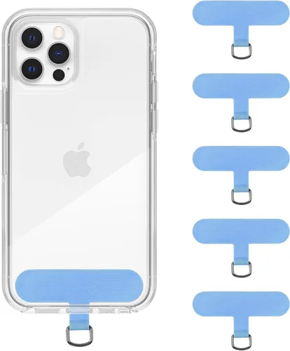 Vista 11 de Lengüeta universal para teléfono celular sin adhesivo, paquete de 5 piezas de repuesto para correa de teléfono, parche de cordón de seguridad