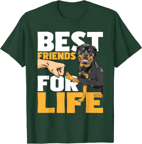 Vista 85 de Best Friends for Life - Rottweiler Animal Dog Lover Breeder T-Shirt