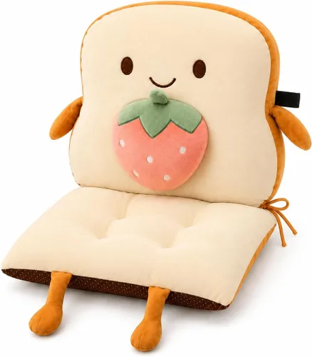 Vista 16 de ChezMax juego de almohadón relleno con acolchado, respaldo y asiento, para auto; silla mecedora cuadrada plegable, con estampado de caricaturas
