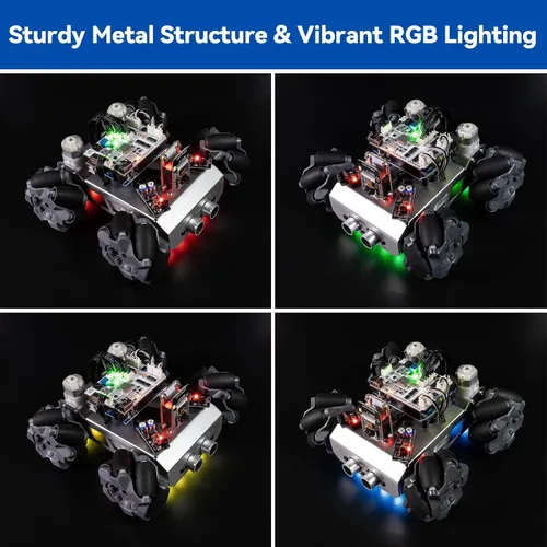 Vista 5 de SunFounder Kit de robot inteligente para automóvil compatible con Arduino UNO R3, FPV, ESP32 CAM, APP Romote Control, kit robótico educativo
