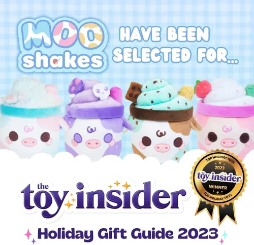 Vista 8 de Cuddle Barn PlushGoals Mooshake con chispas de chocolate menta Juguete de peluche súper suave con aroma kawaii, 7 pulgadas