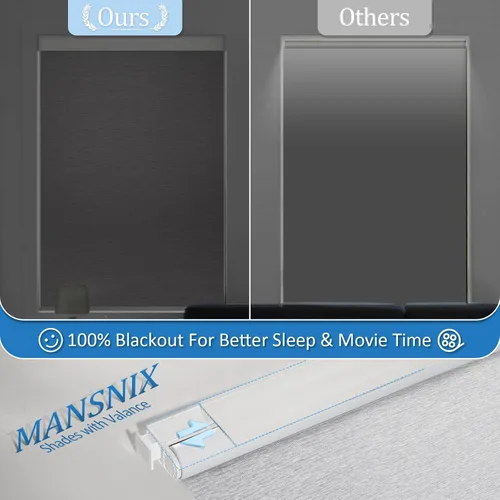 Vista 5 de Persianas motorizadas inteligentes con control remoto, persianas enrollables automáticas sin taladro, persianas eléctricas opacas para ventanas