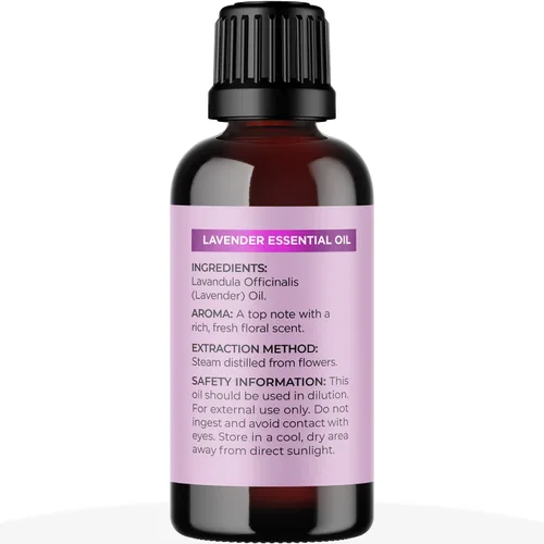 Vista 4 de Juego de aceites esenciales de aromaterapia para difusor, aceite esencial de romero puro y aceite esencial de lavanda, aceites esenciales puros