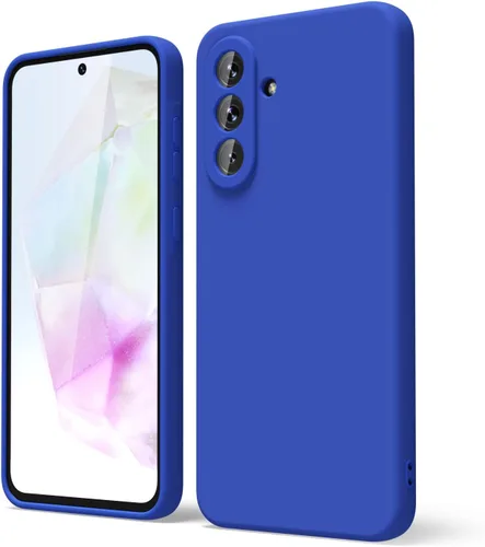 Vista 124 de oakxco Funda para teléfono Samsung Galaxy A12 con agarre de silicona líquida, linda delgada fina suave cubierta de gel de goma TPU lisa para mujeres