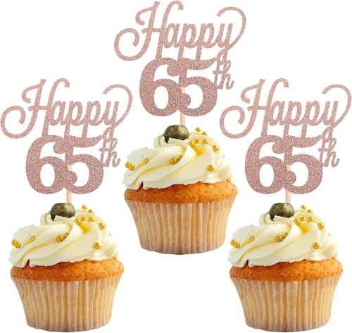 Vista 36 de Paquete de 24 adornos para cupcakes con purpurina número 15, quince cumpleaños, decoración para cumpleaños de 15 años, suministros de fiesta de Negro