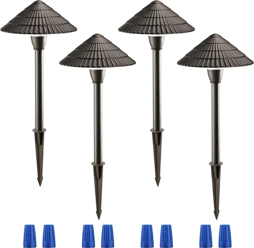 Vista 10 de LEONLITE Paquete de 4 luces LED 5CCT de bajo voltaje para trayectoria, 12