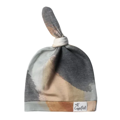 Vista 58 de Copper Pearl Gorro de bebé con nudo superior elástico suave Millie