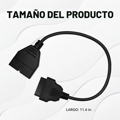 Vista 2 de Escáner OBD1, Adaptador OBD1 a OBD2 GM, Cable Escáner OBD 1 Lector de Códigos OBD1 12 Pines a OBD2 OBD II 16 Pines Enchufe Herramienta de Extensión