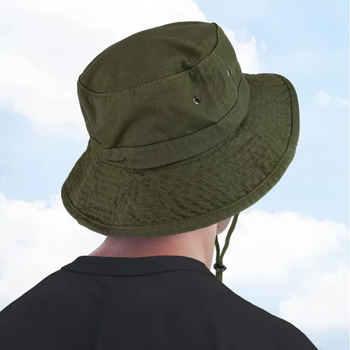 Vista 5 de Trendy Apparel Shop Sombrero de algodón grande XXL de ala grande 100% para exteriores