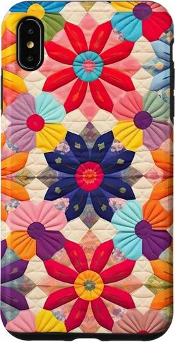 Vista 11 de Quilting Flower Blooms Quilt Pattern Case for iPhone 17