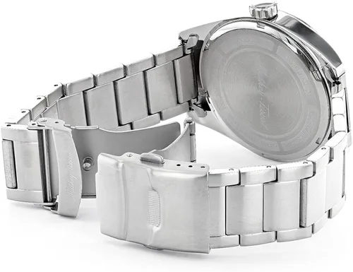 Vista 3 de Mathey-Tissot Reloj de cuarzo suizo Ranger MTWG4001101 para hombre, plateado, Mathey Tissot Ranger Collection - Reloj de tres manecillas