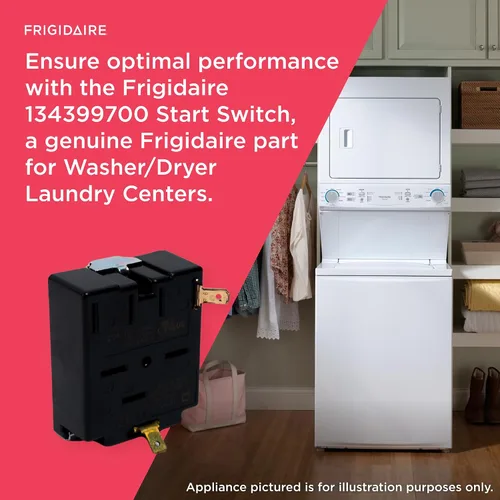 Vista 5 de Frigidaire 134399700 Interruptor de arranque para lavadora/secadora Centros de lavandería