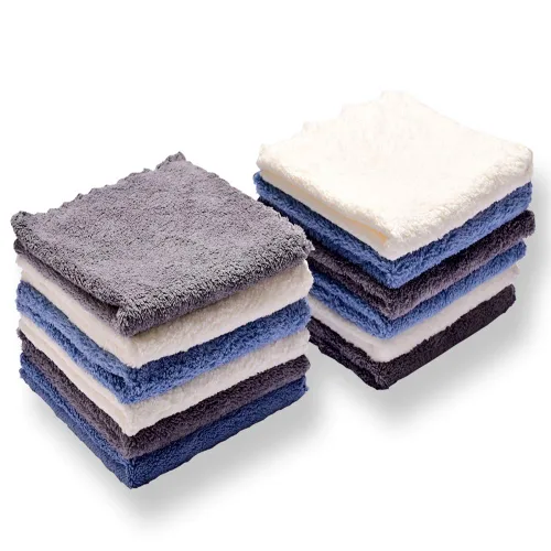 Vista 12 de Paños de microfibra para bebé de Kyapoo, paquete de 12 unidades, 12 x 12 pulgadas, coral, extra absorbentes y suaves para recién nacidos, bebés