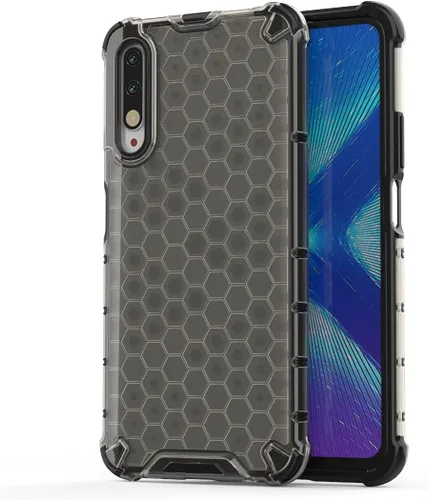 Vista 238 de Pzwoxukhov Funda compatible con Huawei Nova 3i, compatible con Huawei P Smart+ 2018 Honeycomb Anti-Drop Shock-Absorbing Case Negro