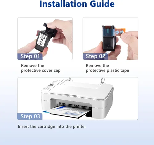 Vista 5 de PG-275 Cartucho de tinta negra de repuesto para Canon 275 tinta negra Canon 275XL para usar con cartucho de tinta 275XL para impresoras Canon PIXMA
