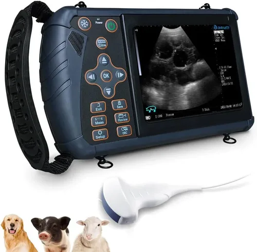 Vista 12 de DAWEI - Máquina de ultrasonido veterinaria para embarazo, escáner portátil de mano para veterinarios, ultrasonido B ligero con sonda impermeable