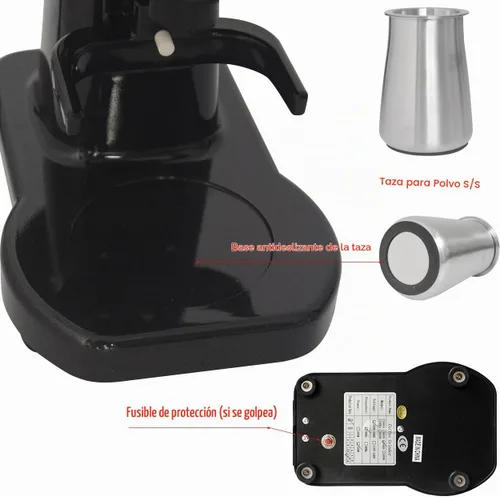 Vista 8 de Molinillo de rebabas eléctrico Molinillo de café Máquina de café con filtro 150W Máquina de café expreso