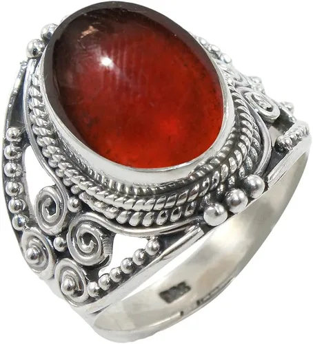 Vista 39 de Anillo de Plata Esterlina 925 para Mujeres con Piedra Preciosa Natural, Anillo de Compromiso de Plata Esterlina, Piedra Natal de Junio con Engaste