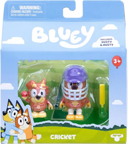 Vista 7 de Paquete de 2 figuras articuladas de juguete de carreras de Bluey Baby, juguetes de personajes con Chilli y bebé en cuna accesorio, figuras de acción