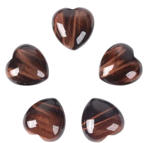 Vista 15 de Juego de piedras de amor de corazón de cuarzo rosa de cristal curativo natural, piedras preciosas pulidas para el pulgar de la palma de bolsillo